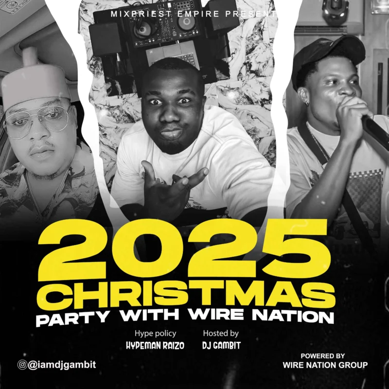 Cover of mixtape '2025 Christmas Party With Wire Nation' by DJ Gambit