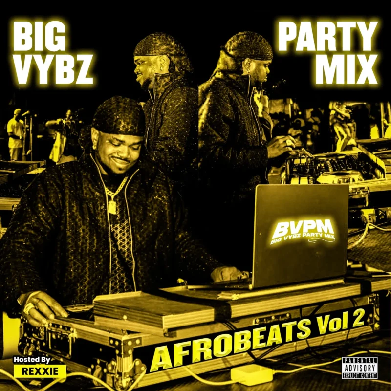Cover of mixtape 'Big Vybz Party Mix (Afrobeats) Vol 2' by Rexxie